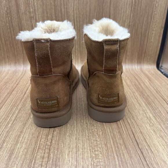 Koolaburra Short Chestnut Brown Suede Style # 1015209 Women's Size 9 Boots - Picture 2 of 8